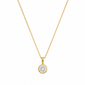 2CT Round Lab Diamond Solitaire Necklace