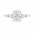 Oval Trilogy Lab Diamond Ring – 3.3ct
