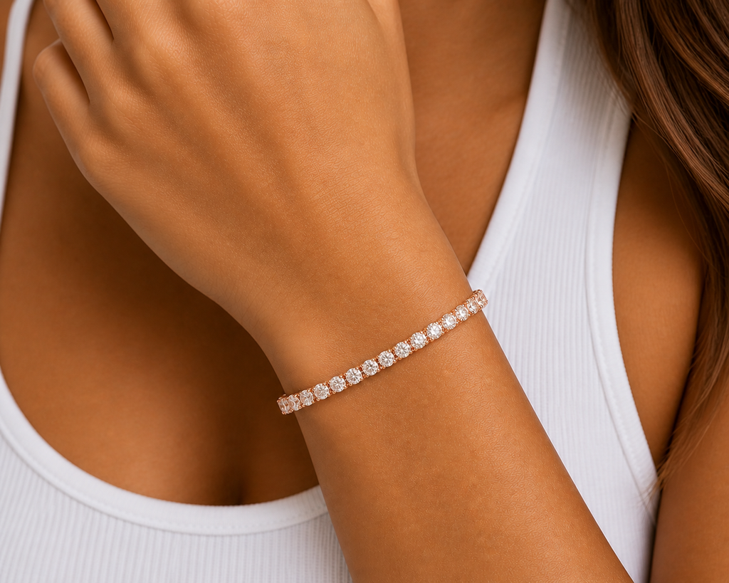 7.93ct Lab Diamond Tennis Bracelet