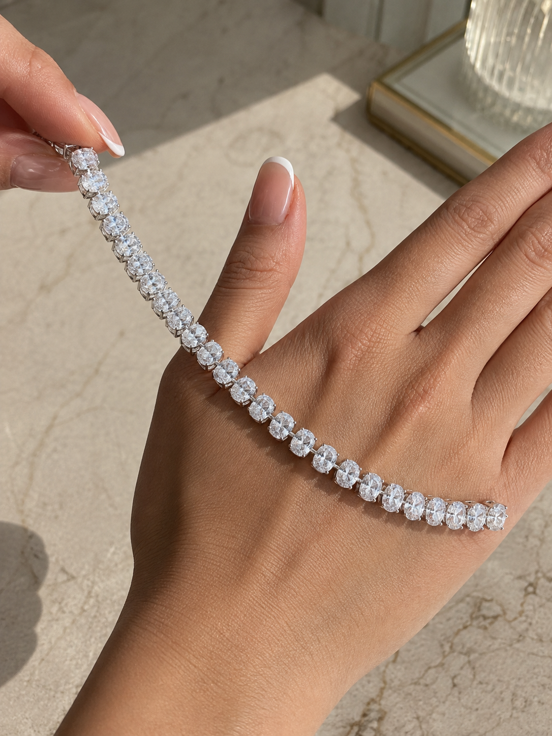 14.50 CT Oval Tennis Bracelet