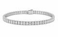 5ct Emerald Cut Lab Diamond Tennis Bracelet