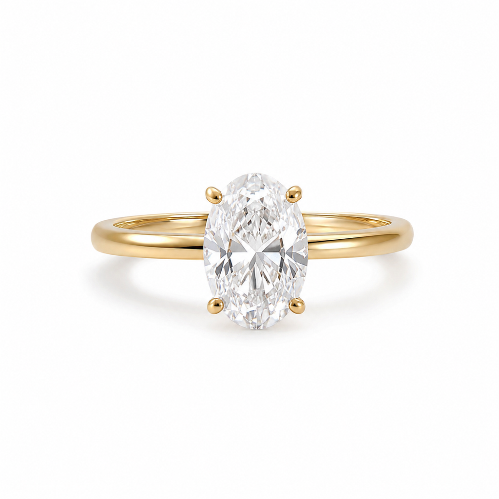 4.00 TCW Oval Diamond Ring