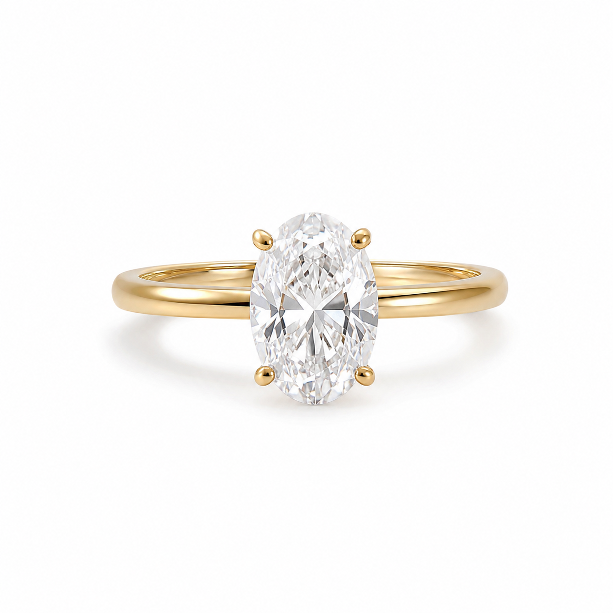 4.00 TCW Oval Diamond Ring