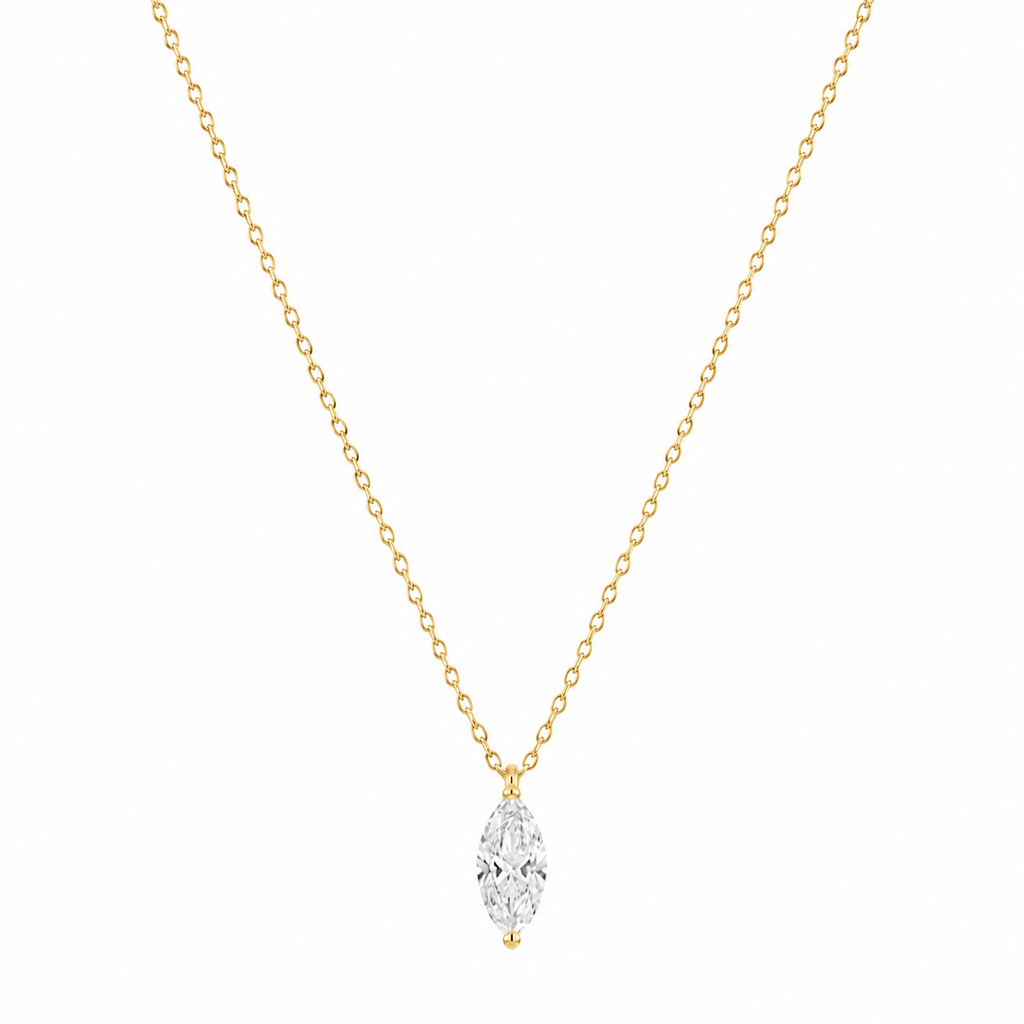 2CT Marquise Lab Diamond Necklace