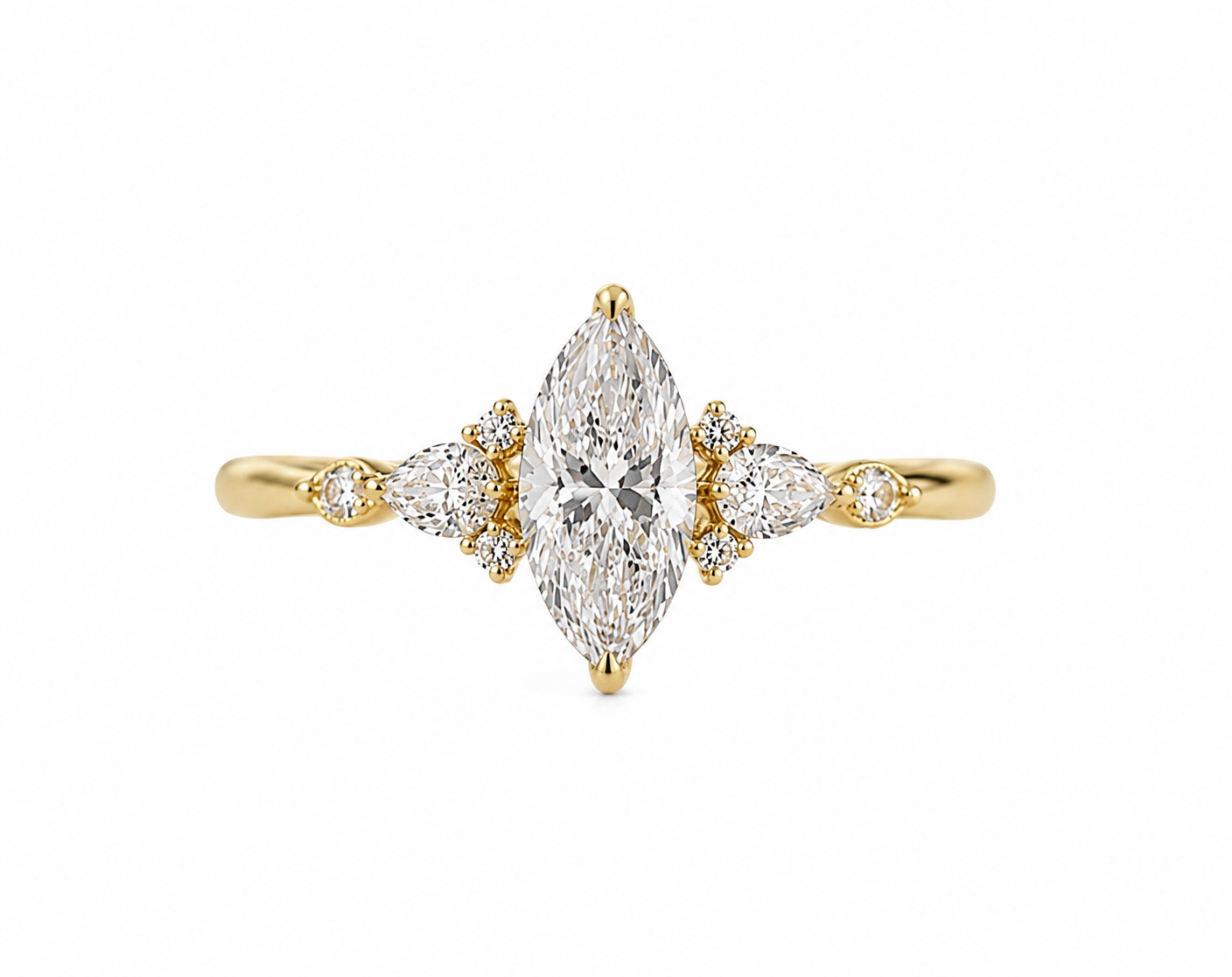 Marquise Lab Diamond Ring – 2.44ct Luxe Setting