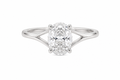 Oval Lab Diamond Ring – 2ct Split Shank Setting