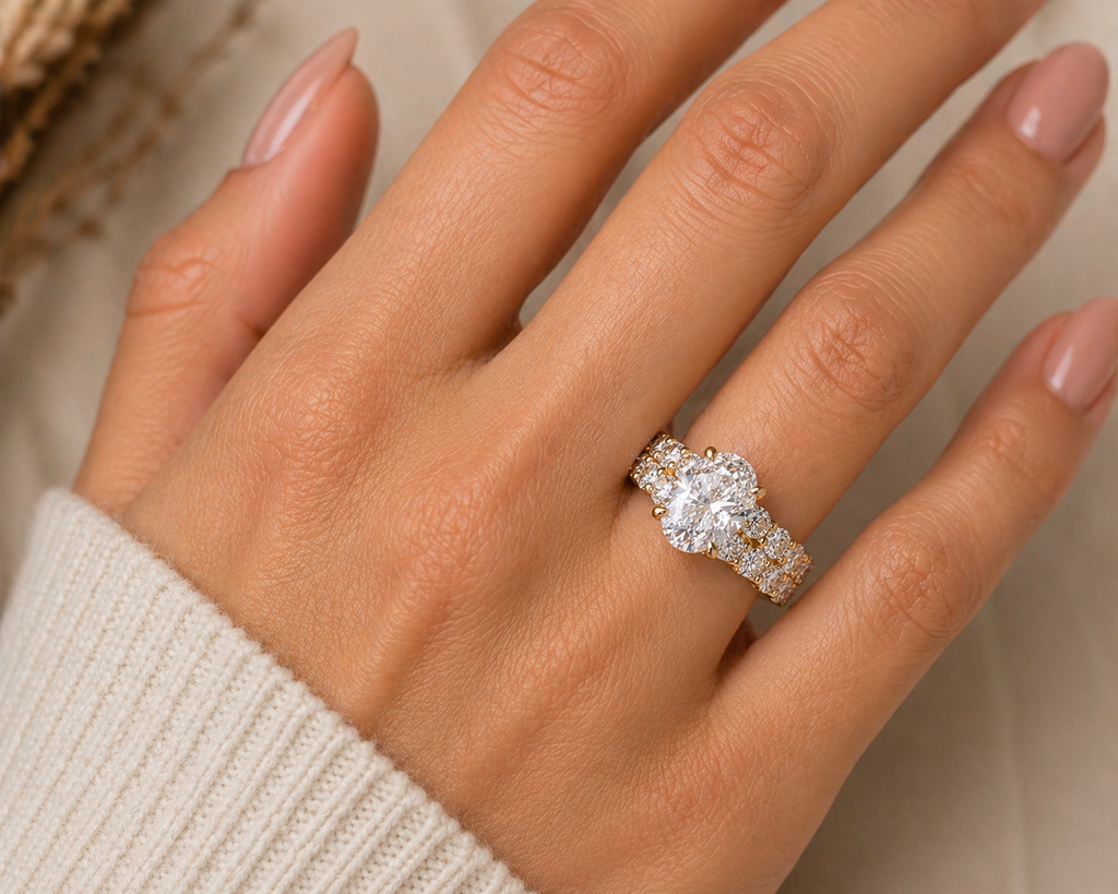 Oval Lab Diamond Ring – 5.6ct Statement Setting
