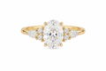 Oval Lab Diamond Ring – 2.3ct Floral Diamond Setting