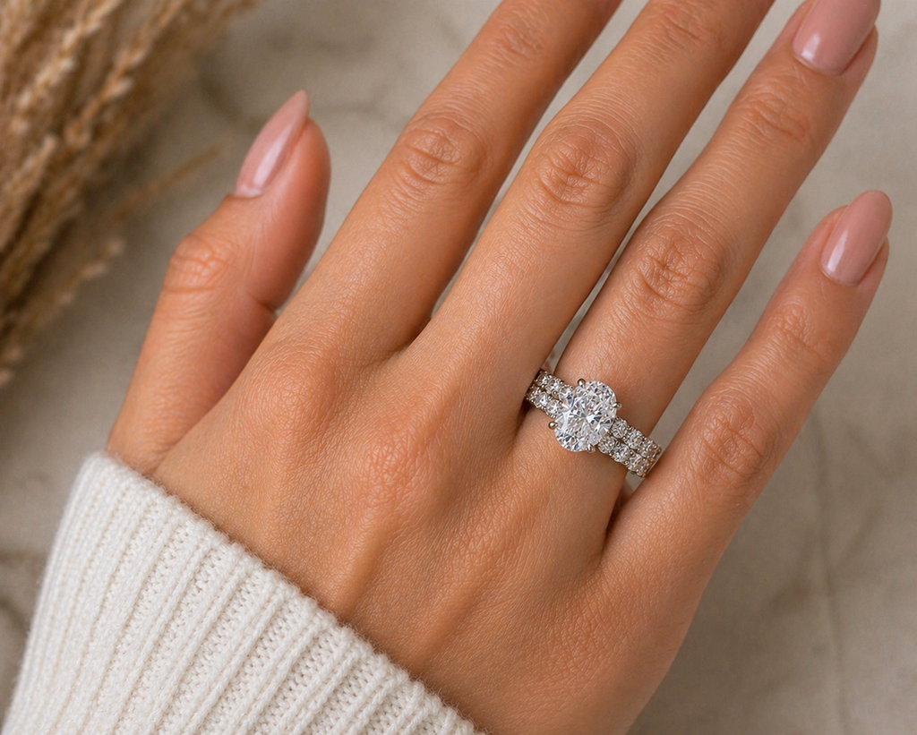 Oval Lab Diamond Ring – 5.6ct Statement Setting