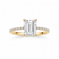 3.50CT Emerald Lab Diamond Ring