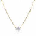 Round Lab Diamond Solitaire Necklace – 2ct