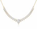 Pear & Marquise Lab Diamond Necklace – 6ct Total | 27 Stones