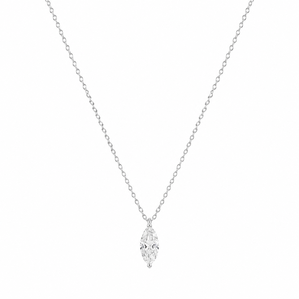 2CT Marquise Lab Diamond Necklace