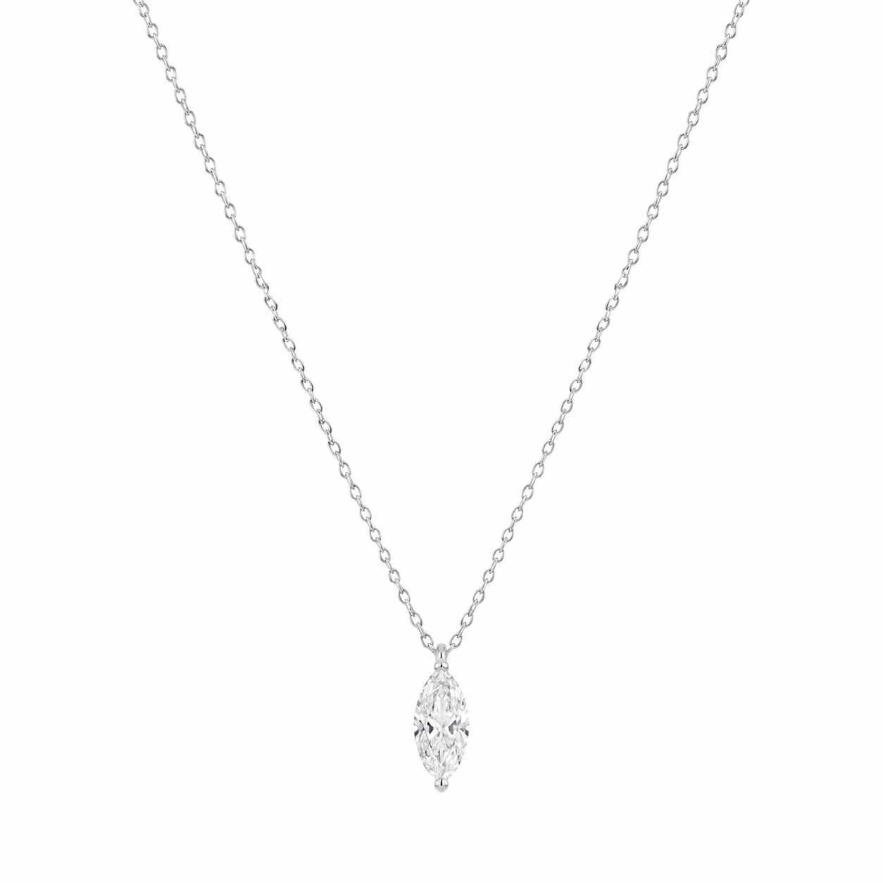 2CT Marquise Lab Diamond Necklace