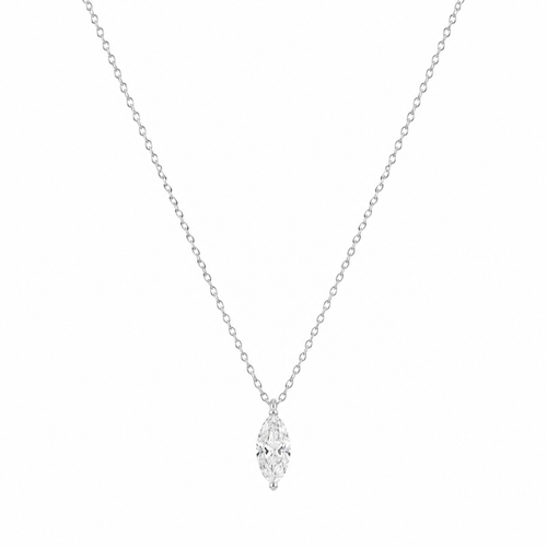 2CT Marquise Lab Diamond Necklace