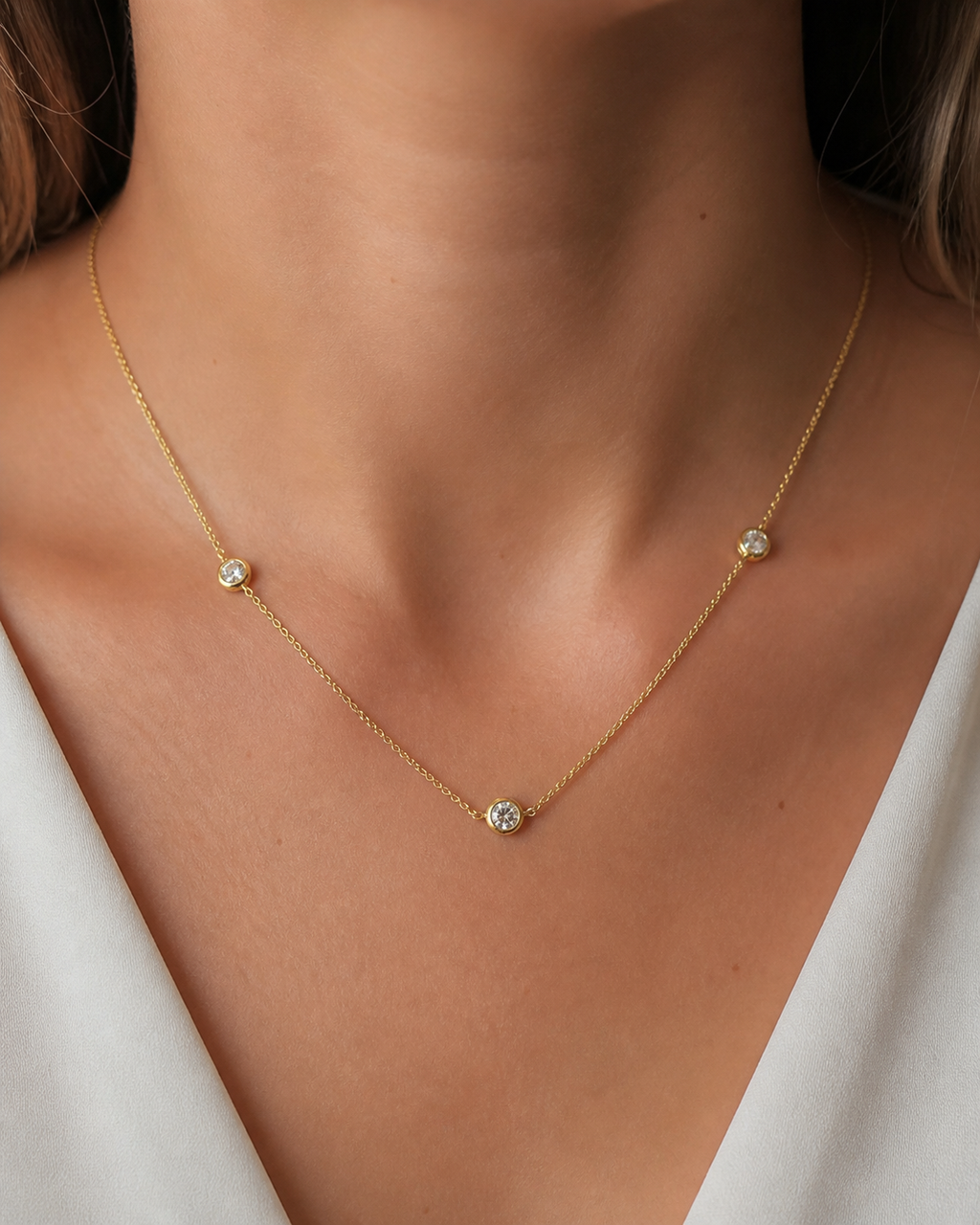 Round Lab Diamond Necklace – 1.07ct | IGI Certified