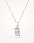Emerald Cut Lab Diamond Pendant Necklace – 2ct