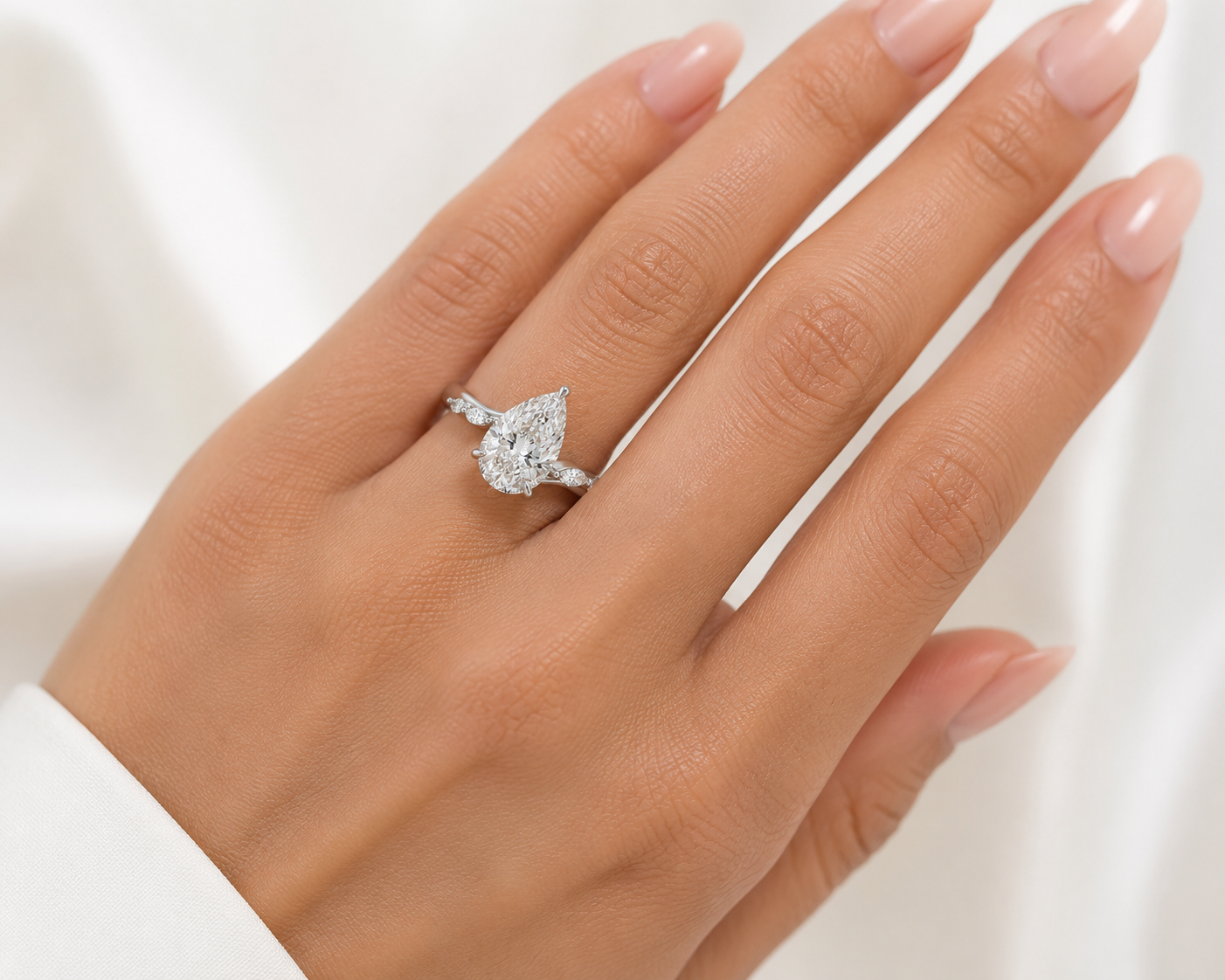 The Florence – 2 CT Pear Lab Diamond Ring