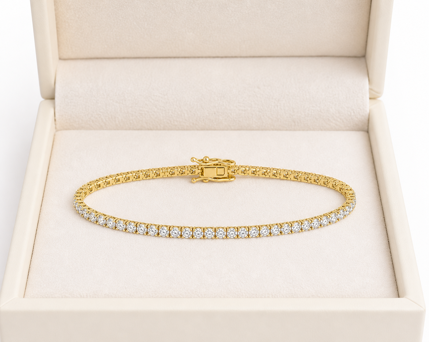 Lab Diamond Tennis Bracelet – 3.34ct Total