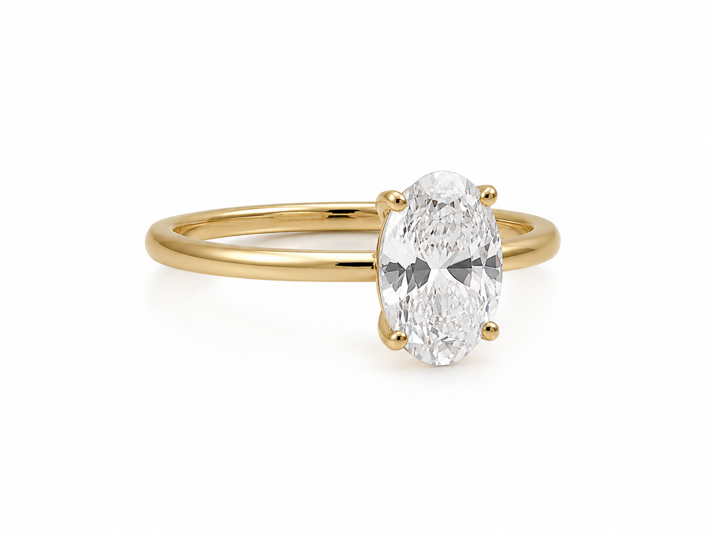4.00 TCW Oval Diamond Ring