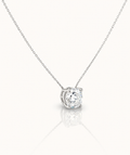 Classic Round Lab Diamond Necklace – 2ct