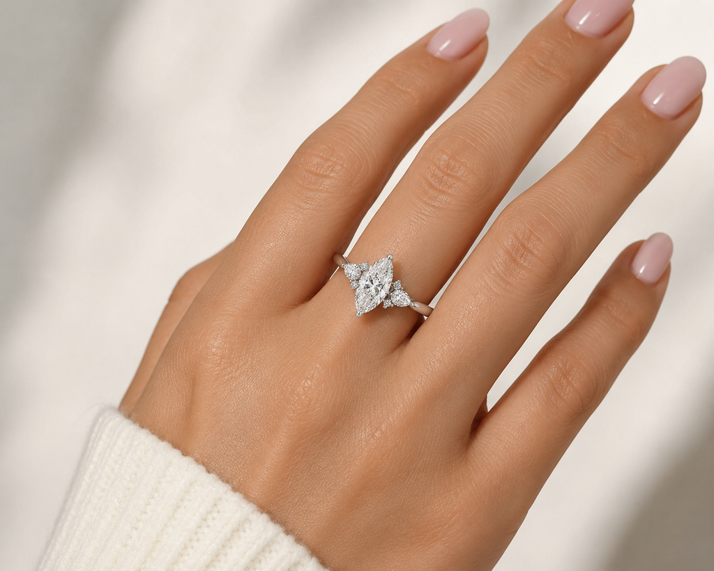 Marquise Lab Diamond Ring – 2.44ct Luxe Setting