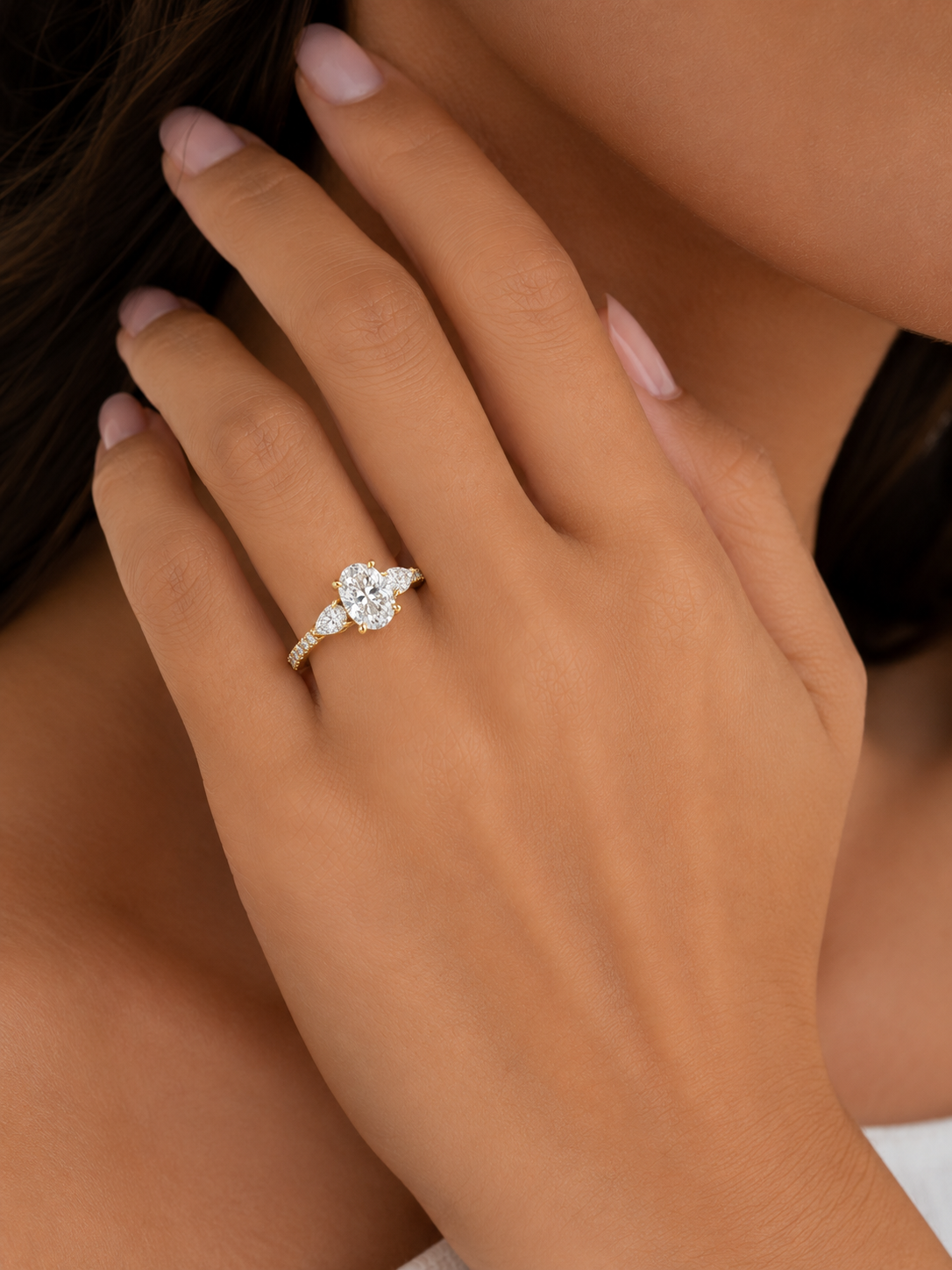 Aurielle 1.6CT Oval Lab Diamond Ring