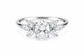 Oval Lab Diamond Ring – 1.54ct Total | 14K Gold | IGI Certified