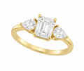 Elara 1.5CT Emerald Lab Diamond Ring