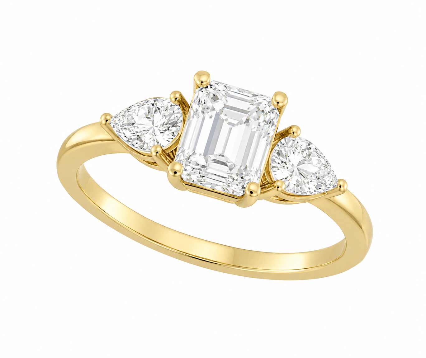 Elara 1.5CT Emerald Lab Diamond Ring