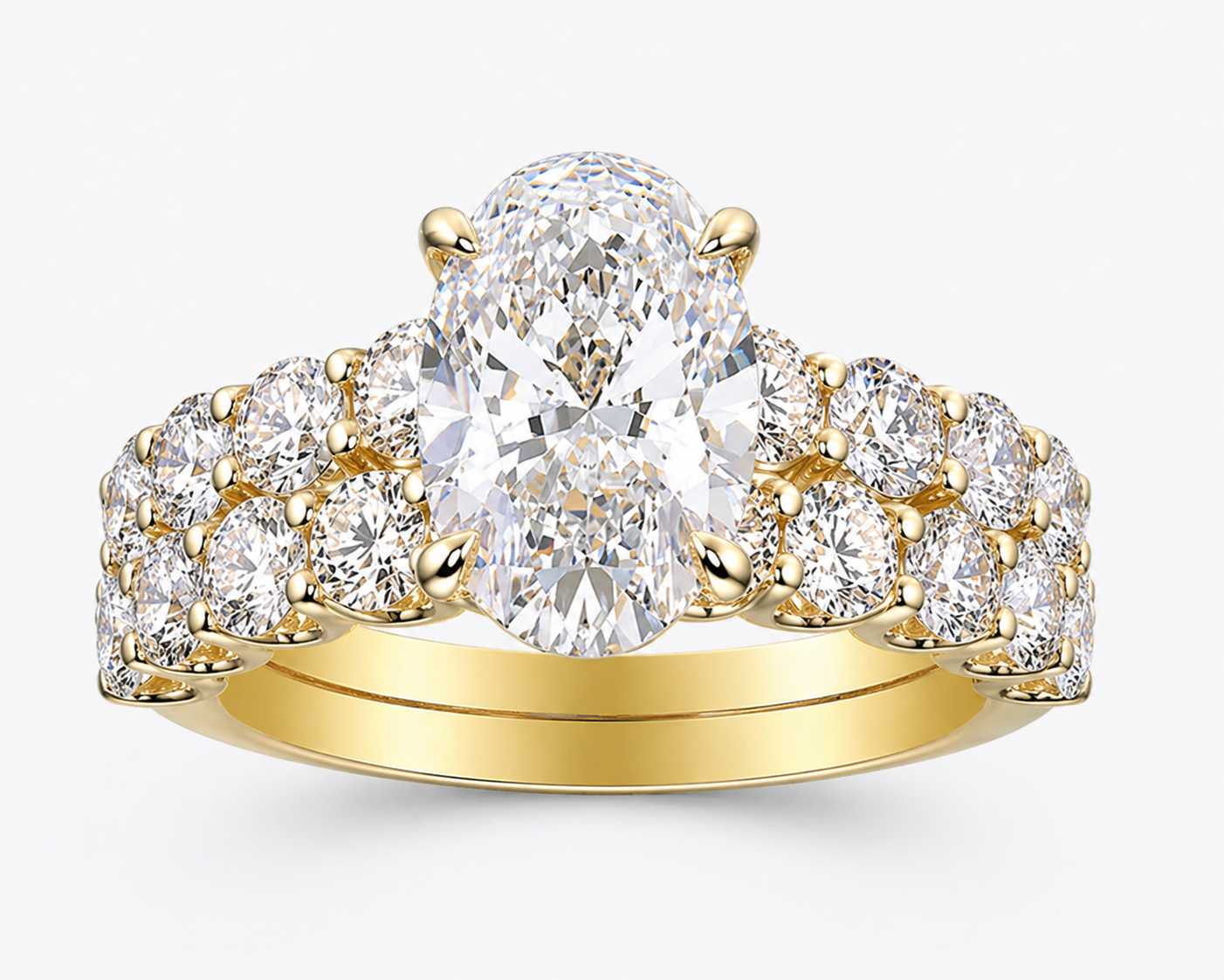 Oval Lab Diamond Ring – 5.6ct Statement Setting