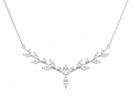 The Sylvan – 0.75 CT Marquise Cluster Lab Diamond Necklace