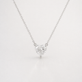 Heart Cut Lab Diamond Pendant Necklace – 1ct