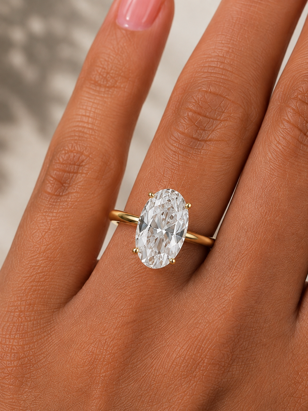 4.00 TCW Oval Diamond Ring