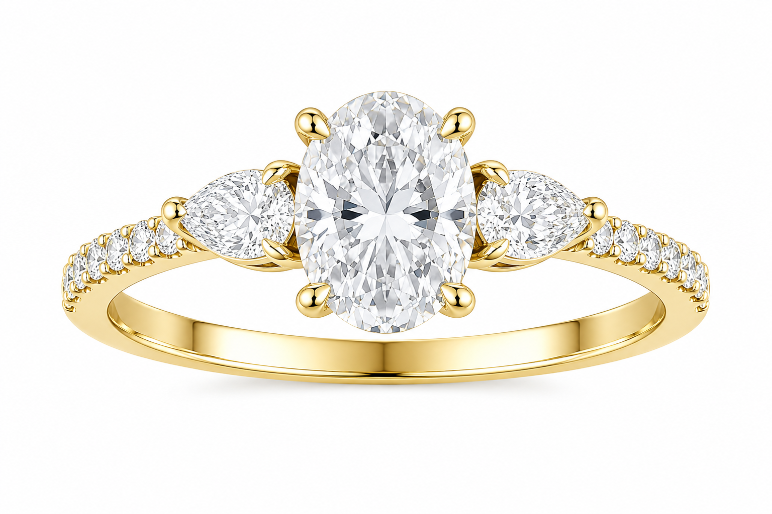 Aurielle 1.6CT Oval Lab Diamond Ring