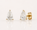 Pear Cut Lab Diamond Stud Earrings – 6ct Total