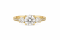 Three Stone Lab Diamond Ring – 1.88ct Total | 14K Gold | IGI Certified