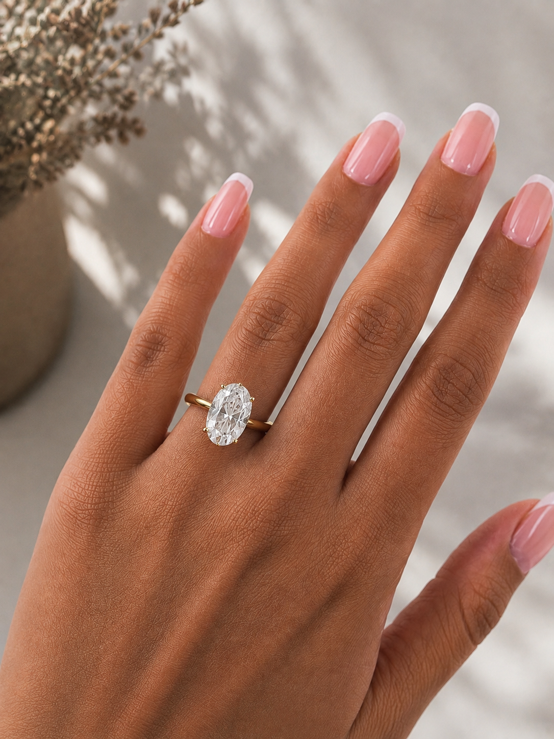 4.00 TCW Oval Diamond Ring