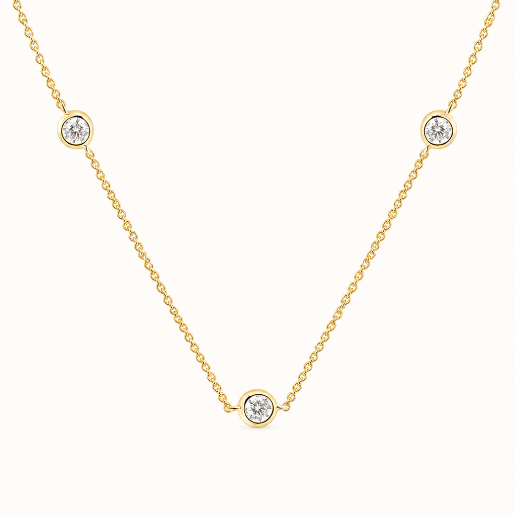 Round Lab Diamond Necklace – 1.07ct | IGI Certified