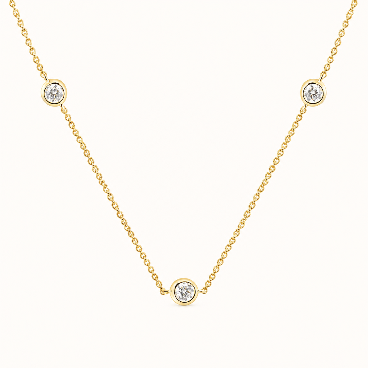 Round Lab Diamond Necklace – 1.07ct | IGI Certified