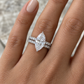 3.50 CT Marquise Double-Band Diamond Ring