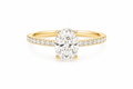 2.47CT Oval Lab Diamond Hidden Halo Ring