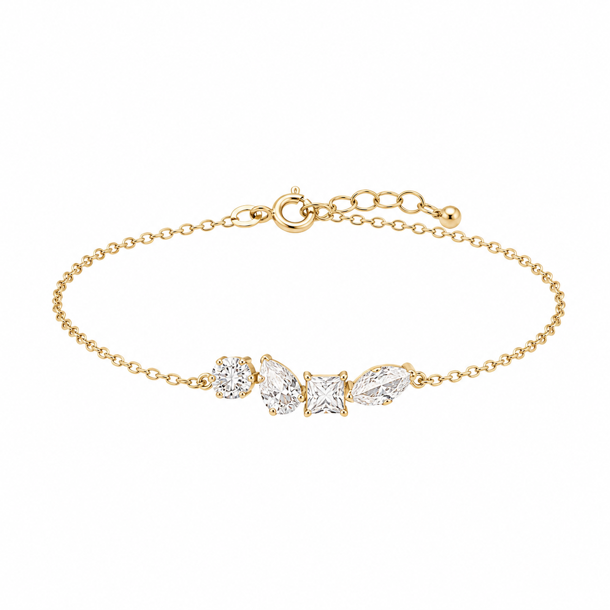 1CT Multi Shape Lab Diamond Bracelet