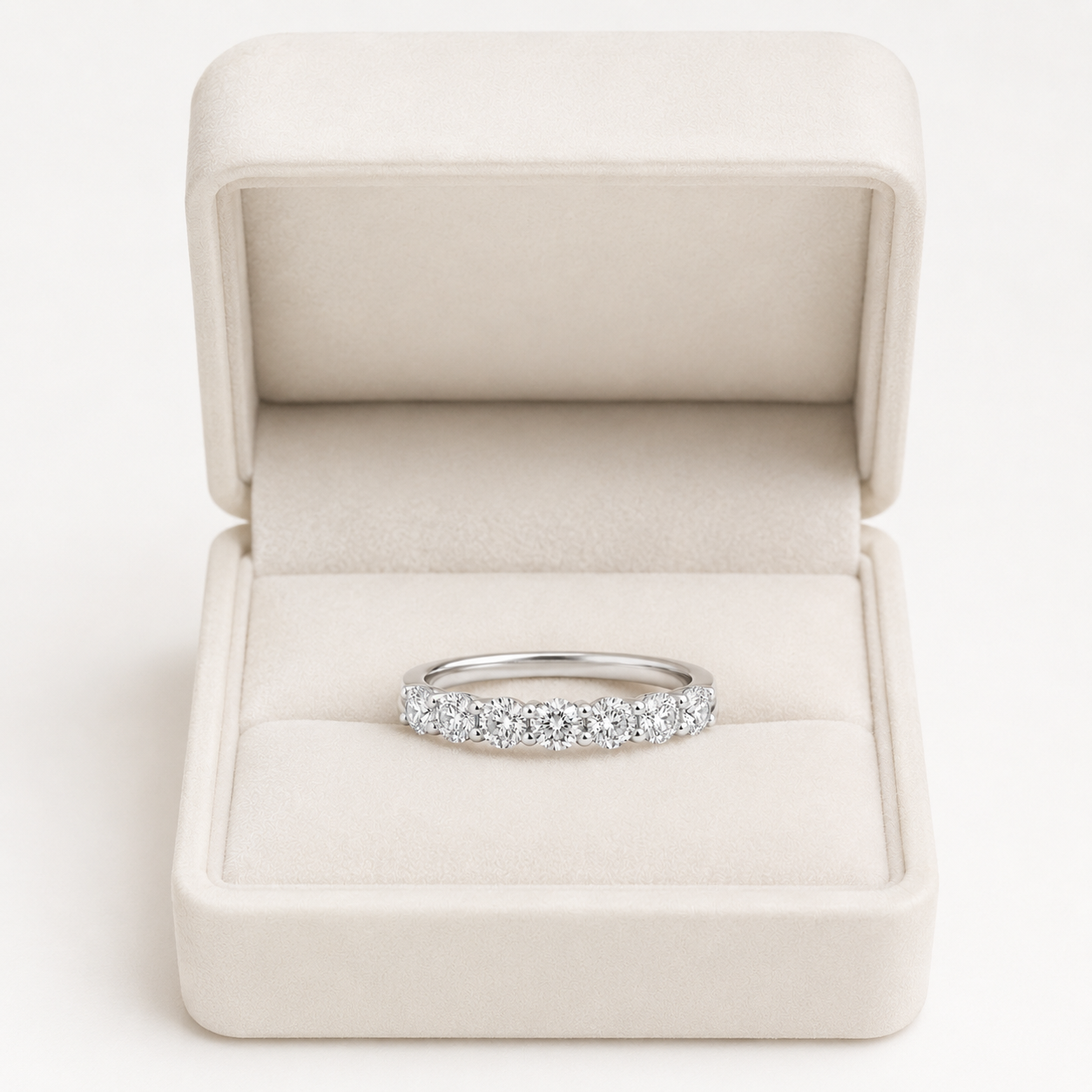 Seven Stone Lab Diamond Ring – 1ct Total | 14K Gold | IGI Certified