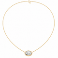 Round Lab Diamond Bezel Necklace – 1ct