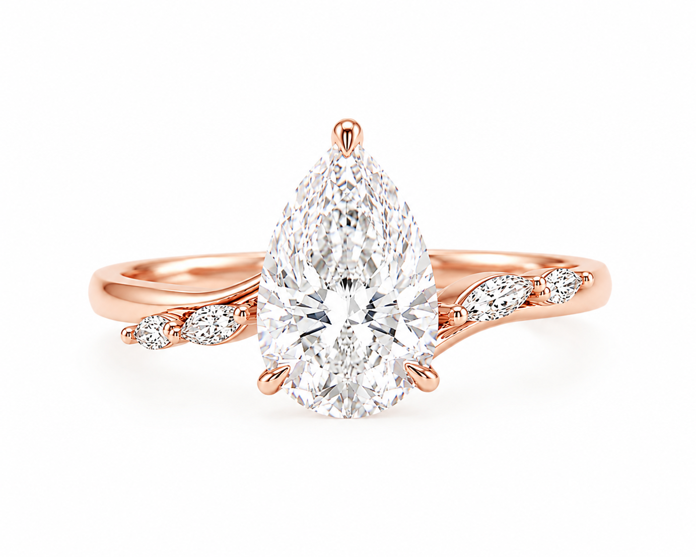 The Florence – 2 CT Pear Lab Diamond Ring
