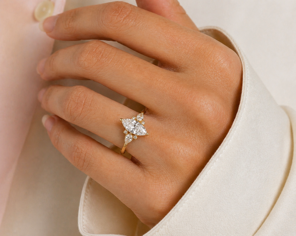 Marquise Lab Diamond Ring – 2.44ct Luxe Setting