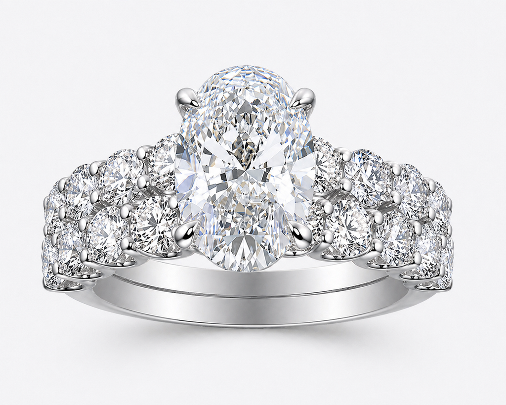 Oval Lab Diamond Ring – 5.6ct Statement Setting