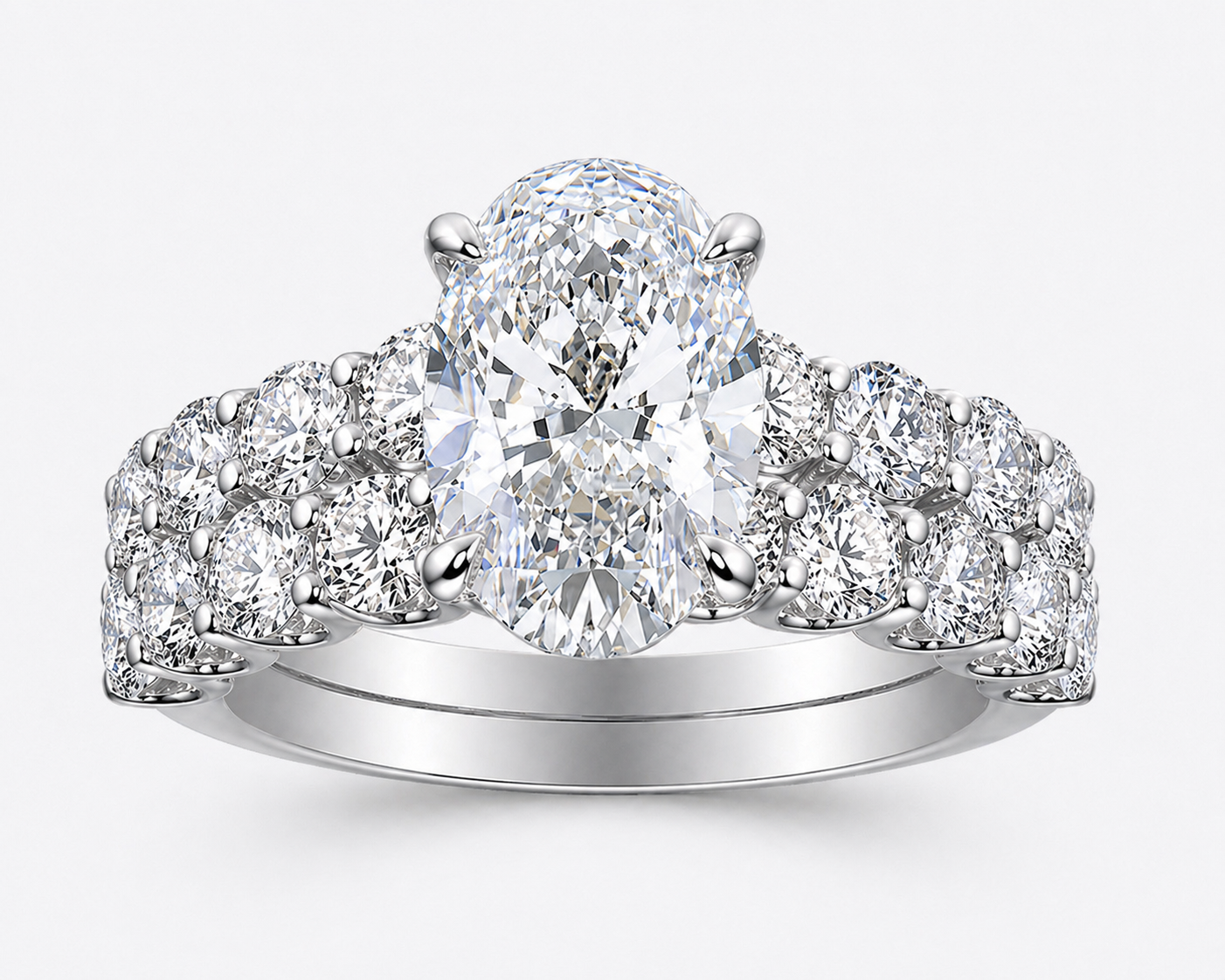 Oval Lab Diamond Ring – 5.6ct Statement Setting