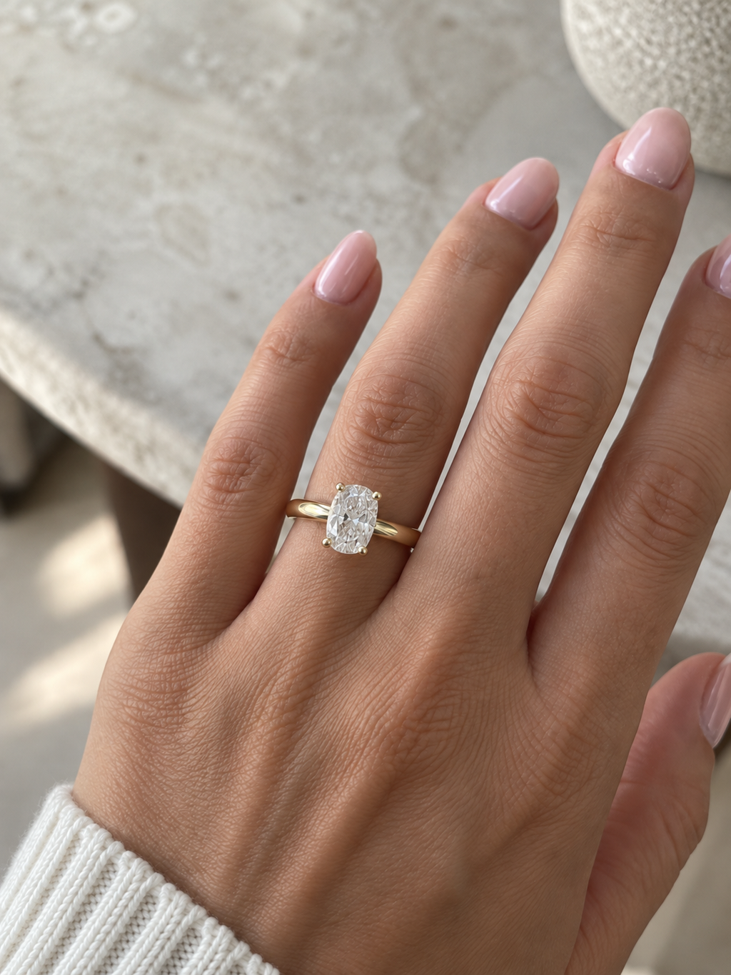 2.00 CT Cushion Solitaire Diamond Ring